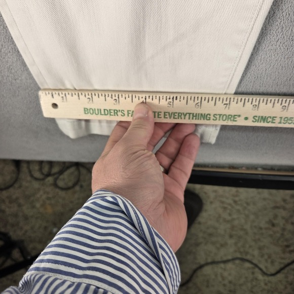 Kato The Axe Slim Pants Mens 34 Light Grey Chino Stretch Casual Made USA - Picture 11 of 13